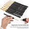 Black Gold Crochet Hooks Needles for Arthritic Hands, 2.0-6.0mm Crochet Hook Set Ergonomic Soft Grips Knitting Hook for Crochet Yarn Craft, Aluminum Knitting Crochet Supplies Kit